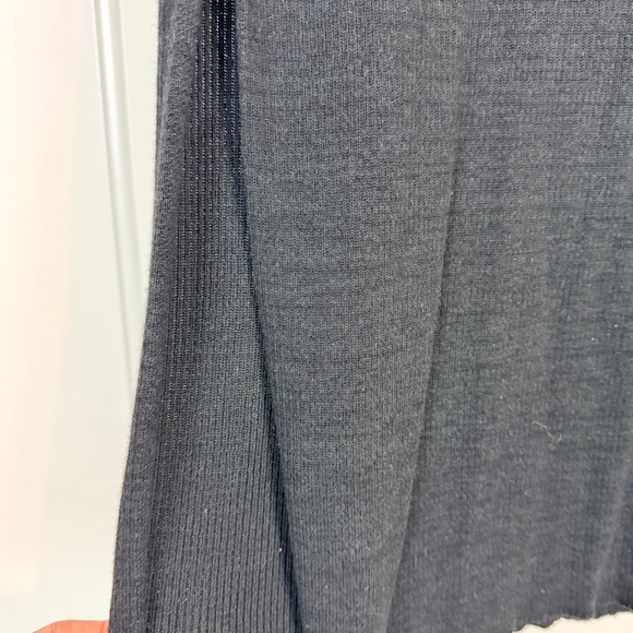 Free People Golden Hour Midi skirt black knit size Large - Picture 4 of 7